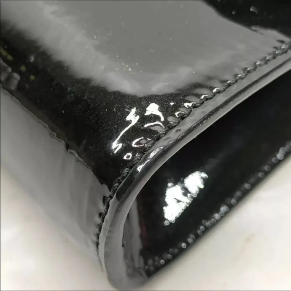 Christian Louboutin Riviera Black Patent Leather Clutch